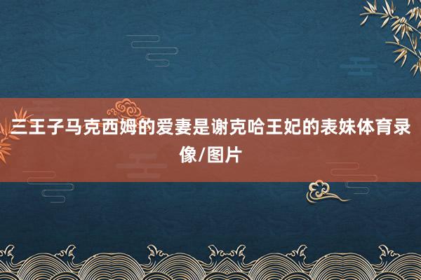三王子马克西姆的爱妻是谢克哈王妃的表妹体育录像/图片