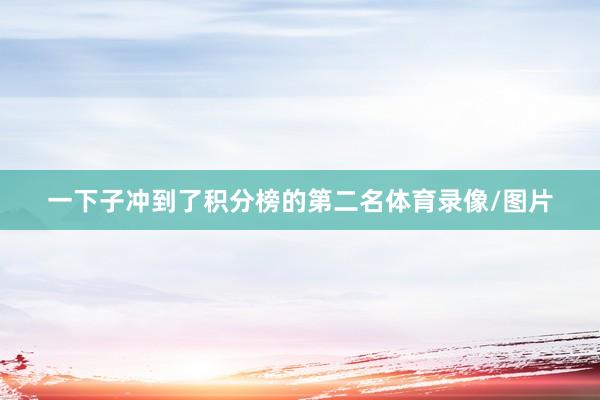 一下子冲到了积分榜的第二名体育录像/图片