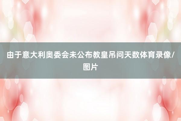 由于意大利奥委会未公布教皇吊问天数体育录像/图片