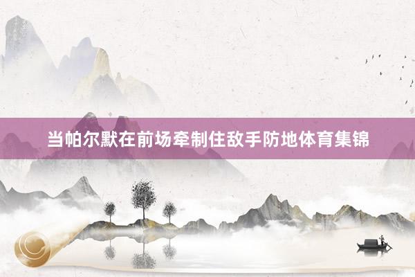 当帕尔默在前场牵制住敌手防地体育集锦
