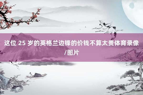 这位 25 岁的英格兰边锋的价钱不算太贵体育录像/图片