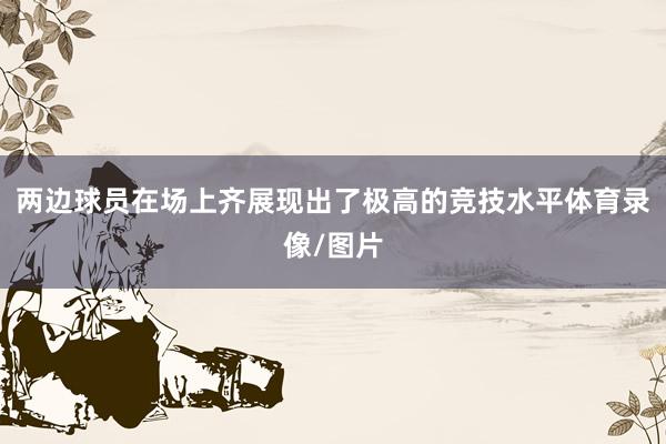 两边球员在场上齐展现出了极高的竞技水平体育录像/图片