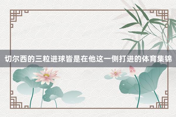 切尔西的三粒进球皆是在他这一侧打进的体育集锦