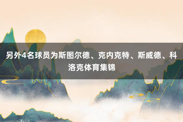 另外4名球员为斯图尔德、克内克特、斯威德、科洛克体育集锦