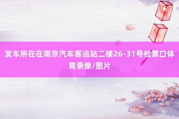 发车所在在南京汽车客运站二楼26-31号检票口体育录像/图片