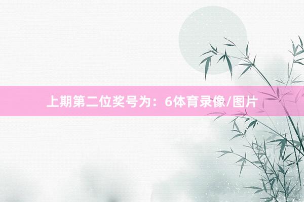 上期第二位奖号为：6体育录像/图片