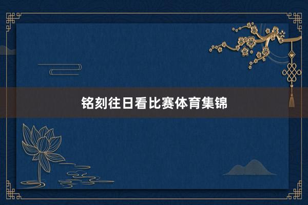铭刻往日看比赛体育集锦