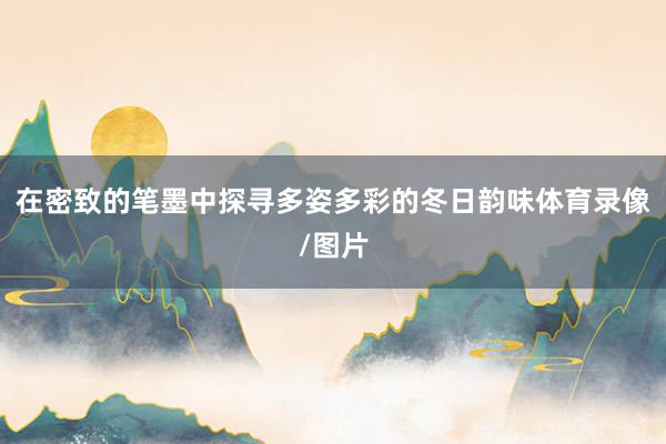 在密致的笔墨中探寻多姿多彩的冬日韵味体育录像/图片