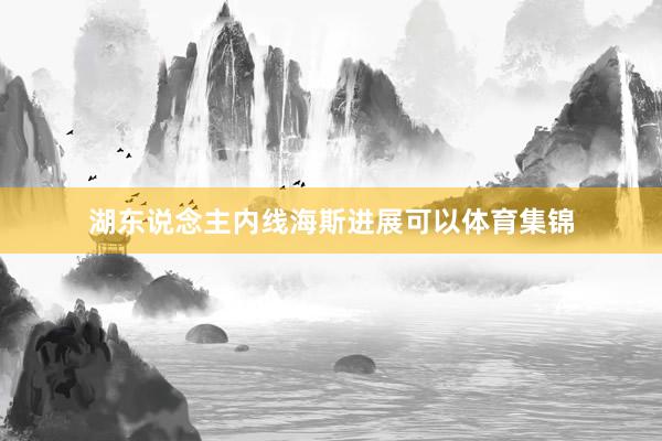 湖东说念主内线海斯进展可以体育集锦