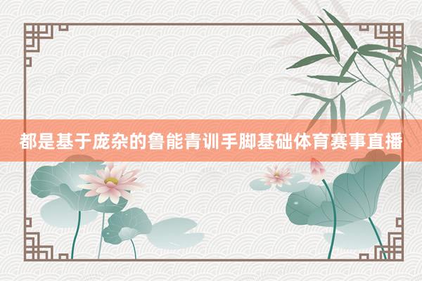 都是基于庞杂的鲁能青训手脚基础体育赛事直播