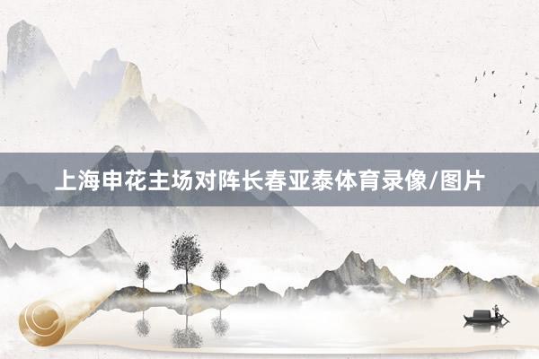 上海申花主场对阵长春亚泰体育录像/图片