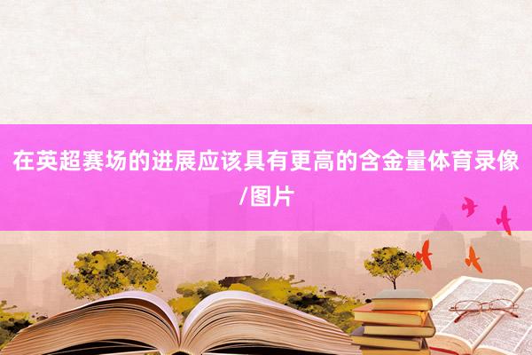 在英超赛场的进展应该具有更高的含金量体育录像/图片