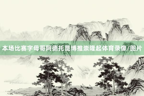 本场比赛字母哥阿德托昆博推崇隆起体育录像/图片