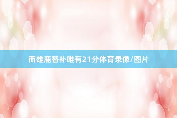 而雄鹿替补唯有21分体育录像/图片