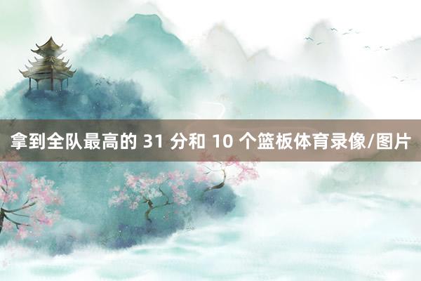 拿到全队最高的 31 分和 10 个篮板体育录像/图片