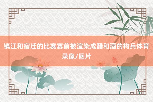 镇江和宿迁的比赛赛前被渲染成醋和酒的构兵体育录像/图片