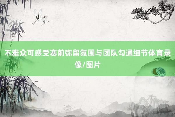 不雅众可感受赛前弥留氛围与团队勾通细节体育录像/图片