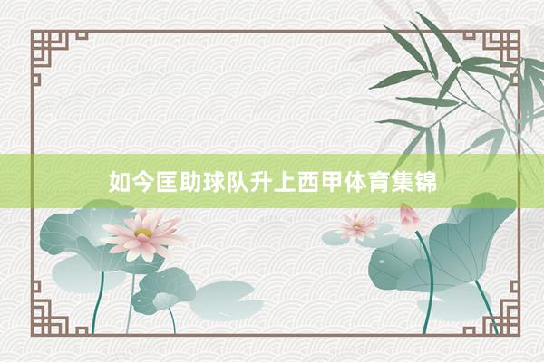 如今匡助球队升上西甲体育集锦