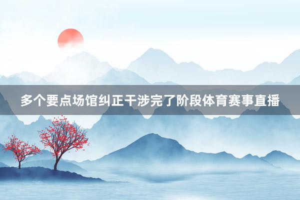 多个要点场馆纠正干涉完了阶段体育赛事直播