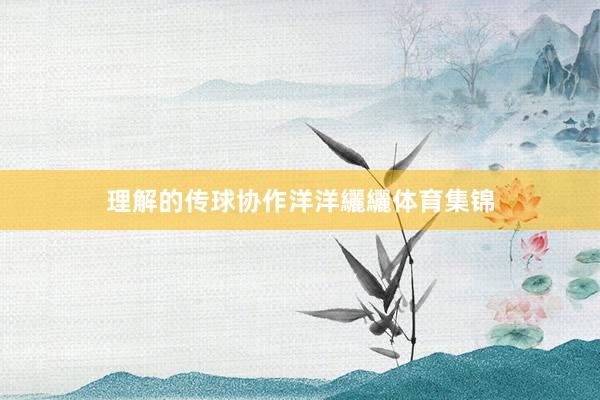 理解的传球协作洋洋纚纚体育集锦
