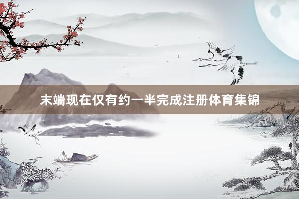 末端现在仅有约一半完成注册体育集锦
