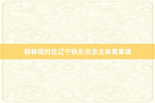 郜林现时往辽宁铁东说念主体育集锦
