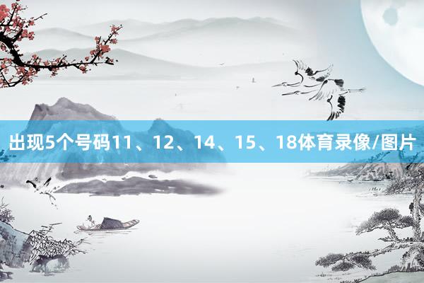 出现5个号码11、12、14、15、18体育录像/图片