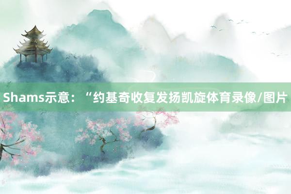Shams示意：“约基奇收复发扬凯旋体育录像/图片