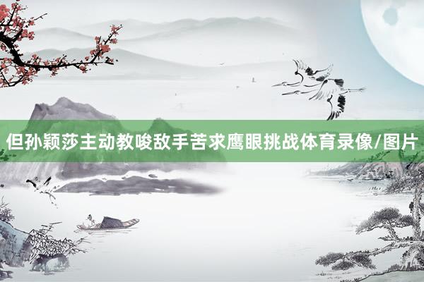 但孙颖莎主动教唆敌手苦求鹰眼挑战体育录像/图片