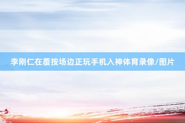 李刚仁在覆按场边正玩手机入神体育录像/图片